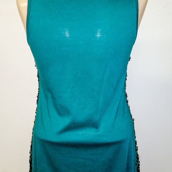 Charlotte Russe Teal Sequin Party Tank - Picture 4 of 4